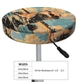 thumbnail image 4 of Round Bar Stool Seat Covers, Playful Otter Tropical Beach Elastic Round Chair Cover Stool Seat Slipcover Bar Stool Cushions Round Pad for 12-14 inch, 4 of 7