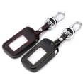 thumbnail image 4 of Shisuyan Leather Car Key Case Cover Holder for A93 A63 Car Alarm Remote Controller LCD Keychain Cover Wallet (Brown Thread), 4 of 8