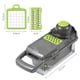 thumbnail image 5 of Rallador Cortador de verduras Cortador de alimentos multifuncional Veggie Cebolla Chopper Cocina Herramienta compuesta Slicer Dicer Ajo Molienda Separador de huevos 8 en 1 Accesorios Abanopi Rallador, 5 of 7