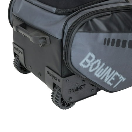 Bownet The Commander Baseball Softball Rolling Catcher's Equipment Bag,