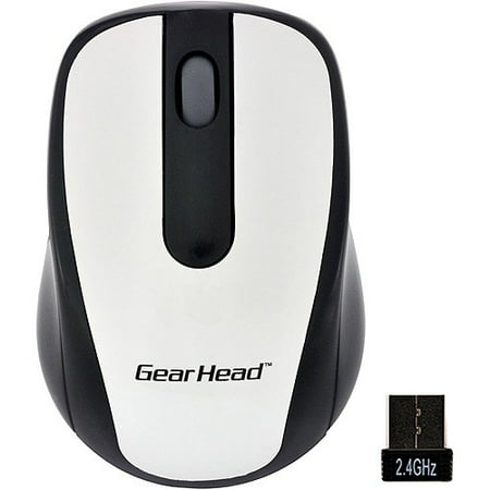 WL OPTICAL MICE WHITE W/BLACK ACCENTS 2.4GHZ