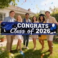 thumbnail image 6 of 1PC Graduation Party Decorations Class of 2026 Banner, Congrats Grad Graduation Yard Sign Banner for College Party, 6 of 9