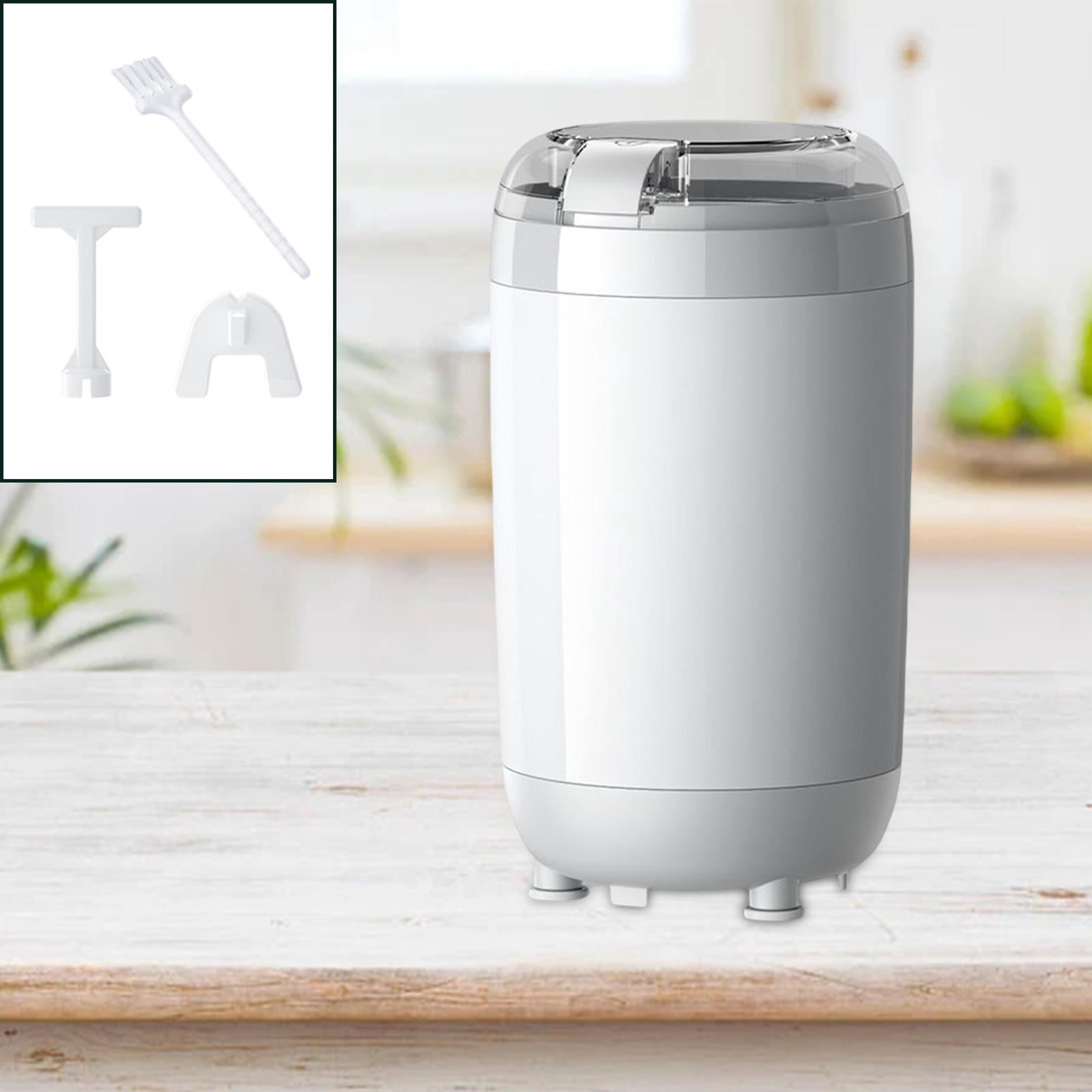 Nishiyuenyi Coffee Grinder Quick Grinding Electric Grinder Salt Grinder for Coffee Beans White