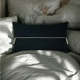 thumbnail image 6 of PILLOWPIA Minerva Cotton Pillow Cover, Black, 20'' x 20'', Decorative Throw Pillow Case, 6 of 7