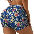 thumbnail image 2 of Sigee Cute Popcorn Print Women's High Waist Workout Shorts - Squat Proof, Tummy Control, Yoga and Gym Activewear-X-Large, 2 of 9