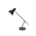 thumbnail image 2 of Aspen Creative 40099-2, 22 1/2" High Modern Metal Desk Lamp, Matte Black Finish with Metal Lamp Shade, 26 1/4" wide, 2 of 2