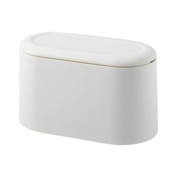 Gkeoshab Sacs à Ordures Mini Poubelle avec Couvercle Amovible Petite Poubelle Minuscule Poubelle en Plastique pour Comptoir Corbeille à Déchets de Comptoir Charpie pour Salle de Bain Cuisine Bureau Table Basse Maison et Jardin