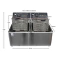 thumbnail image 3 of Freidora Electrica Girochef 8l 2 Cestas Comercial 110v, 3 of 5