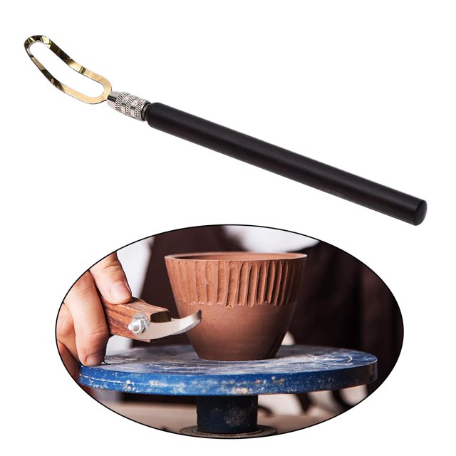 Cuchillo de de cerámica profesion Reparación de artesanía de cerámica Modelado de Grabado Modelado DIY Herramientas de escultura de Macarena raspador de cerámica de arcilla