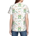 thumbnail image 7 of Wukai Frog and Mushrooms Youth Unisex Short Sleeve T-Shirt for Boys, Girls, Teens, and Kids-Small, 7 of 7