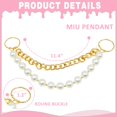 thumbnail image 2 of Accesorio para bolso Pearls Charm QTKJ, hebilla metálica, 28 cm, 2 of 5