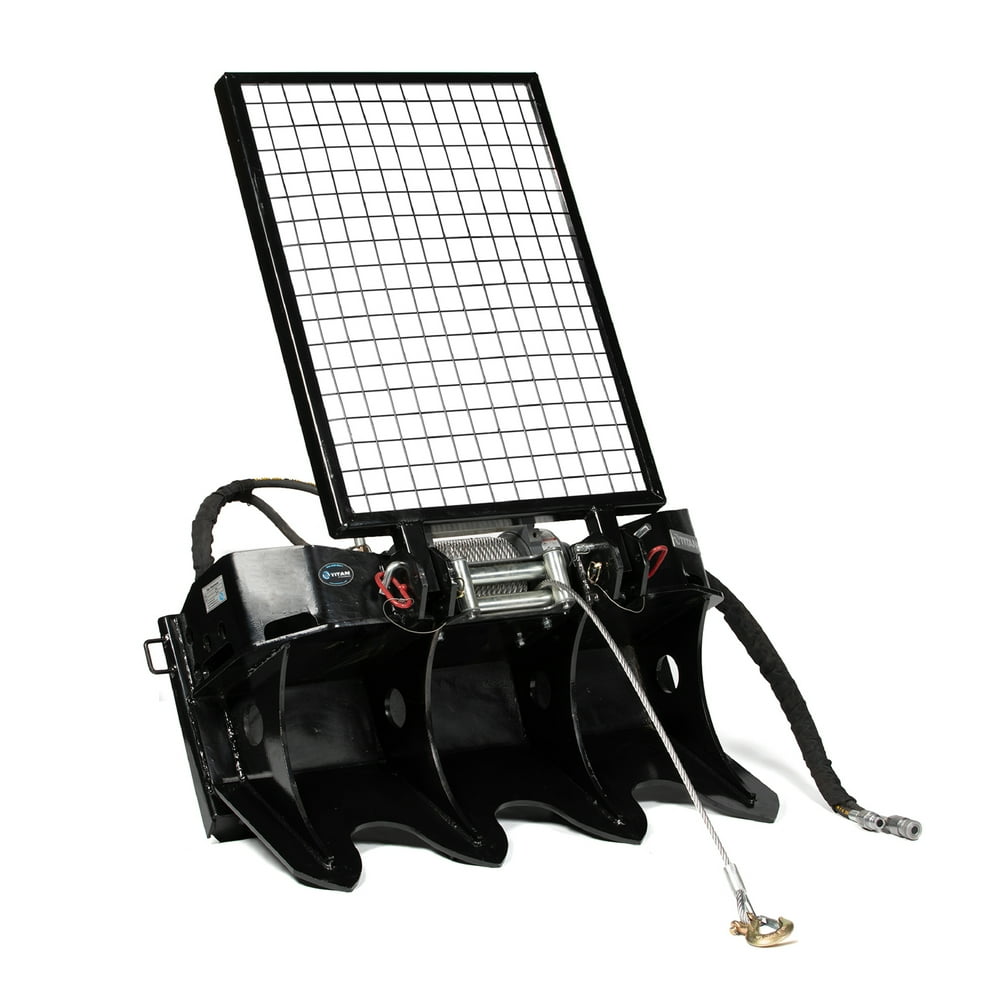 Titan Attachments HeavyDuty 15,000 LB Load Capacity Skid Steer Winch