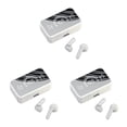thumbnail image 4 of fastboy Wireless Earbuds HiFi LED Display Mirror Sports Running Cycling White 3Set, 4 of 5
