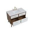 thumbnail image 4 of Elegant Lighting Vf41042 Boise 42" Free Standing Single Basin Vanity Set - White, 4 of 5