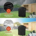 thumbnail image 4 of BBQ Cover, 30" Round Barbecue Cover with 210D Waterproof Heavy Duty Oxford Fabric, Gas Grill Cover with Drawstring & Windproof Buckle Clips, Black, 4 of 7