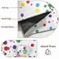 thumbnail image 6 of Colorful Polka Dot Area Rugs 5'x7', Washable Small Throw Rugs for Laundry Room Playroom, Cartoon Cute Abstract Graffiti Indoor Outdoor Rug Non-Slip Low Pile Carpet Runner Reversible Floor Mats, 6 of 8