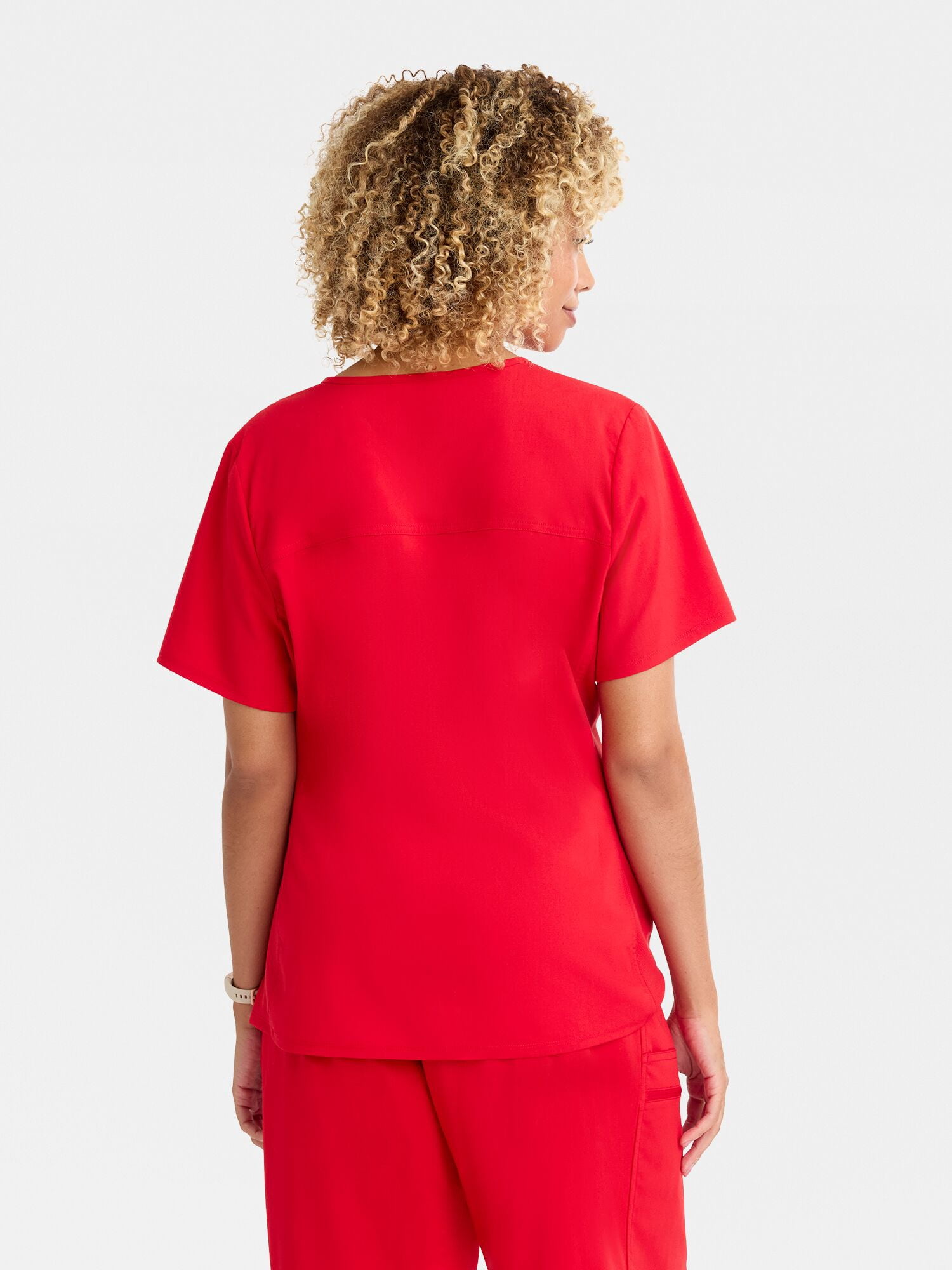 Reebok Women's Tech Comfort 3 Pocket V Neck Scrub Top, 1 Pack, Sizes S - 3XL