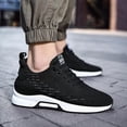 thumbnail image 2 of Men Elevator Sneakers Invisible Height Increasing 2.4 Inches Taller Elevator Sports Women Mesh Breathable Outdoor Casual Lace up Fashion Shoes, 2 of 12