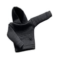 thumbnail image 1 of Sudadera con capucha a escala 1/12 para mujer, ropa para figuras femeninas de 6 pulgadas, modelo de muñeca Negro, 1 of 9