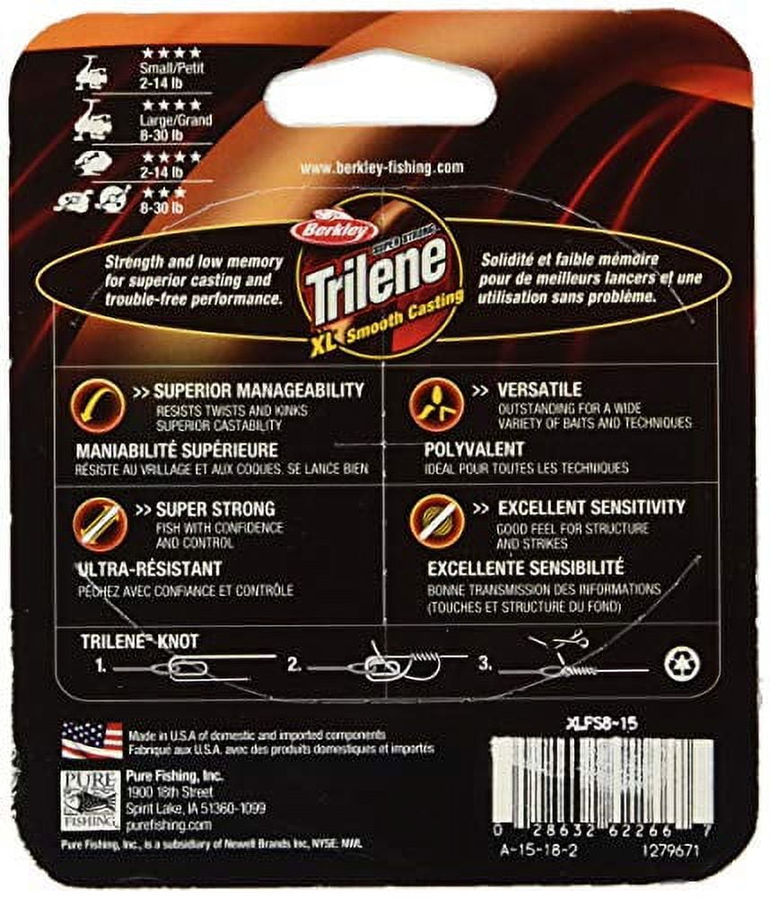 Berkley Trilene® XL® Monofilament Fishing Line, Clear, 2 lb Test Strength, 3000 yd
