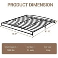 thumbnail image 3 of Low Profile Metal Bed Frame, 6 inch Heavy Duty Metal Platform Bed Frame, 3 of 6