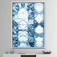 thumbnail image 3 of Indigo watercolor geometrical I - Contemporary Framed Canvas, 3 of 3