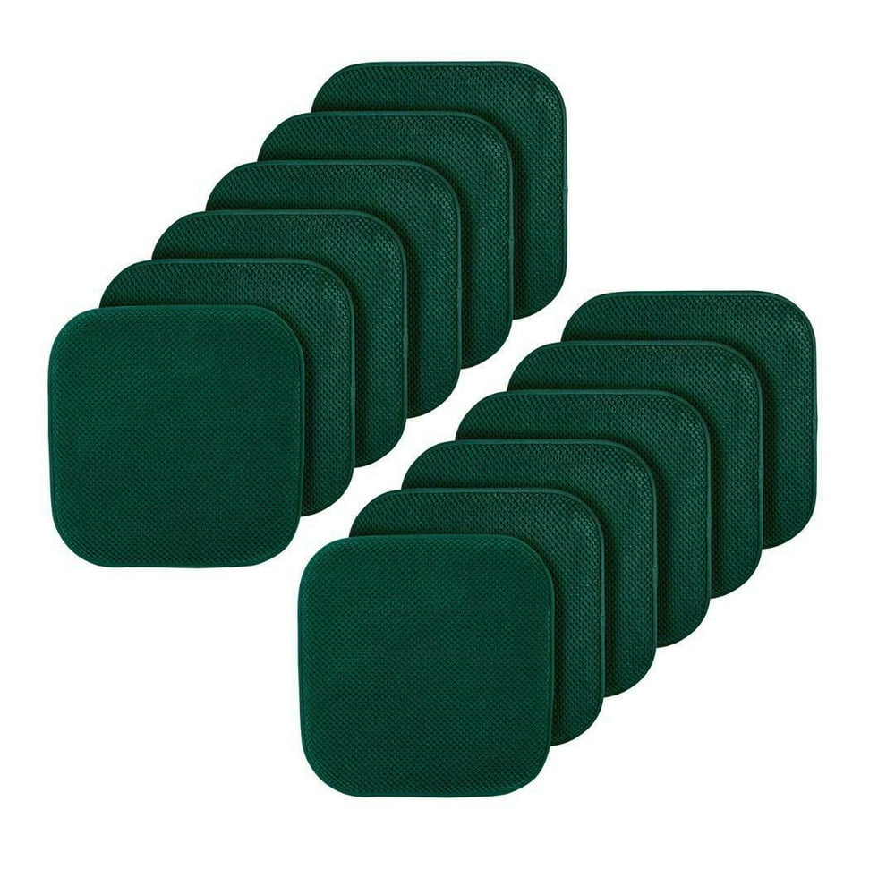12 Pack Premium Memory Foam NonSlip Ultra Soft Chenille Surface Chair