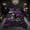 Black Purple C, variant on Feelyou Purple Skull Rose M Letter Full Size Comforter Sets for Women Girls, Vintage Western Gothic Bedding Comforter Set, Black Reversible, 3 Pieces, 1 Comforter and 2 Pillowcases