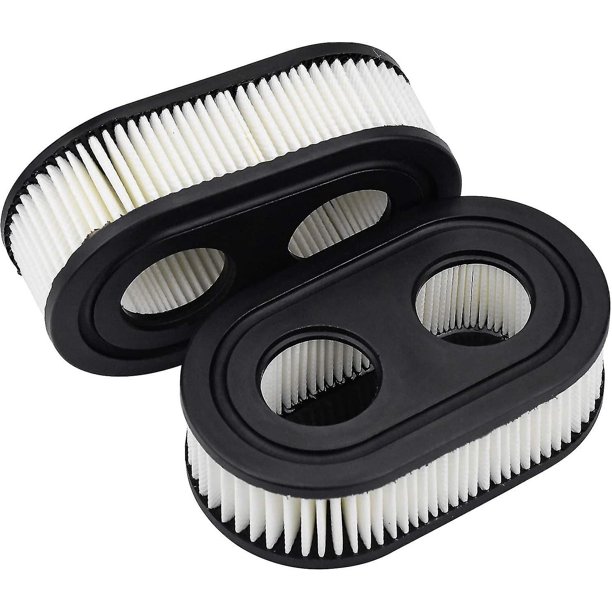 Filtro de aire para cortacésped, 2 uds., Compatible con Briggs & Stratton, 593260, negro