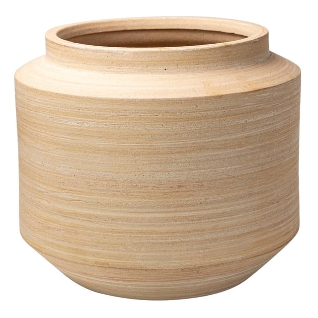 Maceta de Cerámica Hometrends Maceta de Cerámica Beige 20.3 cm