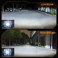 thumbnail image 4 of Chrome Pair 7x6" LED Projector Headlights H4 for 82-93 Chevy S10 Blazer GMC S15, 4 of 10