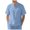 A132-Light Blue, variant on Mens Linen Shirt Casual Short Sleeve Button Down Shirts Summer Beach Vacation Tops,Linen Cotton(Black,XXXL)