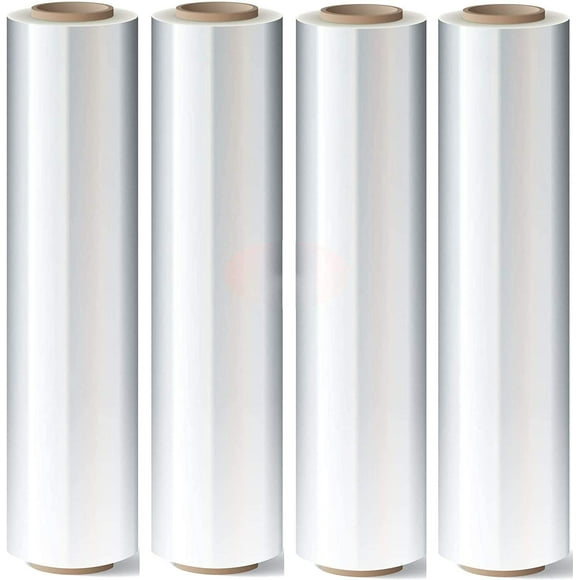 Rolls Stretch Wrap Film Clear Cling Plastic for Moving and Packaging Stretch Wrap