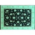 thumbnail image 1 of Ahgly Company Indoor Rectangle Oriental Turquoise Blue Industrial Area Rugs, 4' x 6', 1 of 4