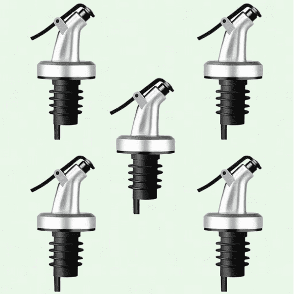 Oil Vinegar Bottle Stopper Spout Leakproof Nozzle Dispenser for Olive Oil, Salad, Wine, etc.