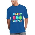 thumbnail image 3 of Summer Savings!YANHAIGONG Funny Eggs Happy Easter Shirts for Women,Easter Shirts for Women with Eggs Graphics,Casual Loose Plus Size Short Sleeves Round Neck T Shirts Easter Egg Holiday Shirt Tops, 3 of 7