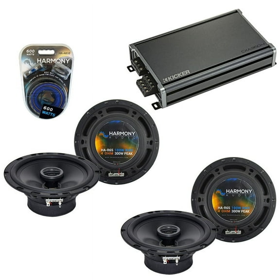 Fits GMC Yukon XL Denali 2007-2014 Speaker Upgrade Harmony (2) R65 & CXA360.4