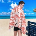 thumbnail image 5 of SKYSONIC Beach Towels 30"x60", Colorful Flamingo Camping Towels Animal Sand Free Beach Towel, Large Beach Towels Quick Dry Bath Travel Towels Pool Yoga Beach Mat for Men Women, 5 of 7