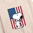 thumbnail image 3 of Peanuts - Olympic Snoopy USA Flag - Women's Lightweight French Terry Long Sleeve Shirt, 3 of 6