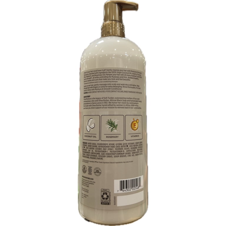 SheaMoisture, Moisture & Smooth Shampoo, 34 fl oz, Coconut