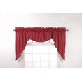 thumbnail image 1 of Stylemaster Renaissance Home Fashion Emery 3-Piece Lined Swag Set, 116-Inch by 45-Inch, Burgundy, 1 of 2