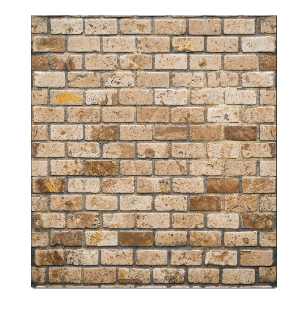 Beige, Brown Faux Bricks, 2.3ft X 2.5ft, 3D Wall Panel, Peel and Stick