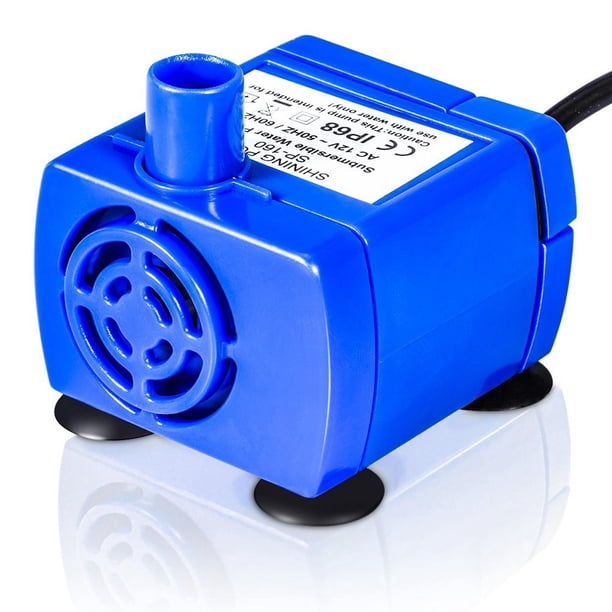 Bomba de Agua Eléctrica Sumergible Nueva Generación Azul Cable Largo Ultra Silenciosa para Fuentes d