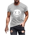 thumbnail image 2 of Blusas y camisas de manga corta y cuello redondo para hombre. Blusas/camisetas de manga corta con cuello redondo y estampado de Halloween para hombre. Blusa para hombre., 2 of 5