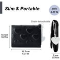 thumbnail image 2 of KAWELL Womens Wallet Cute Small Trifold Slim Leather Wallet with Heart chain Coin Purse ID Window Card Holder for Girls Ladies, 2 of 7
