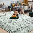 thumbnail image 6 of Cydiria Vintage Boho Traditional Oriental Faux Wool Area Rug, 5' x 7', Light Gray, 6 of 7
