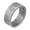 Ancient Silver, variant on Unisex 8mm Personality Unique Hip Hop Pipe Cut Brushed Matte Stainless Steel Biker Ring European and American Style Black Size 9