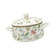 thumbnail image 5 of Olla de cocina esmaltada, olla de cocina de doble asa, multiusos, resistente al calor con tapa flor, 5 of 9