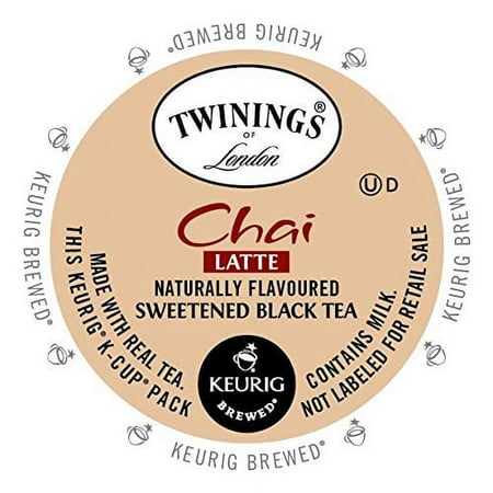 Twinings of London Chai Latte Tea, K-Cup Portion Pack for Keurig Brewers (10 Count) (1x8oz)