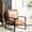 Light Brown, variant on Durable Frame and Comfortable Cushions | In Bedroom, Blue Velvet Accent Chair for a Cozy Corner